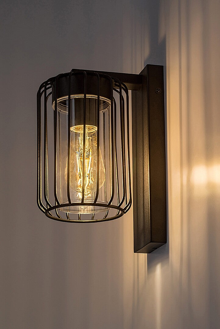 Aplica exterior Tarpa, negru, 1 x E27, IP44, Rabalux, 77106