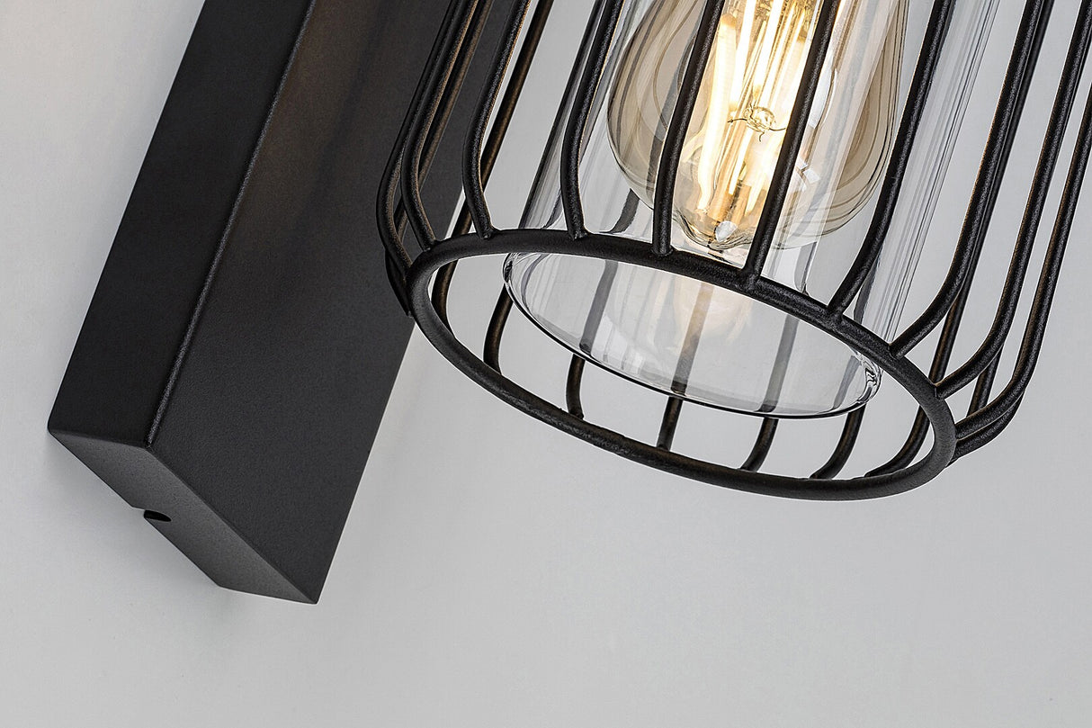 Aplica exterior Tarpa, negru, 1 x E27, IP44, Rabalux, 77106