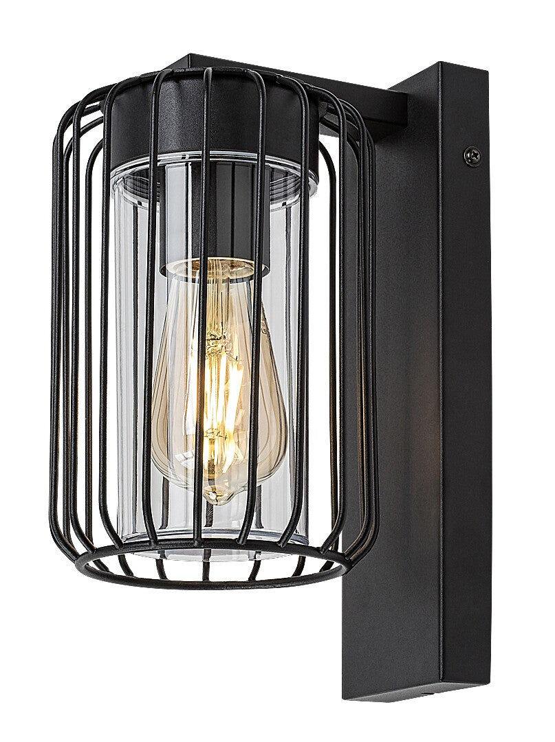 Aplica exterior Tarpa, negru, 1 x E27, IP44, Rabalux, 77106