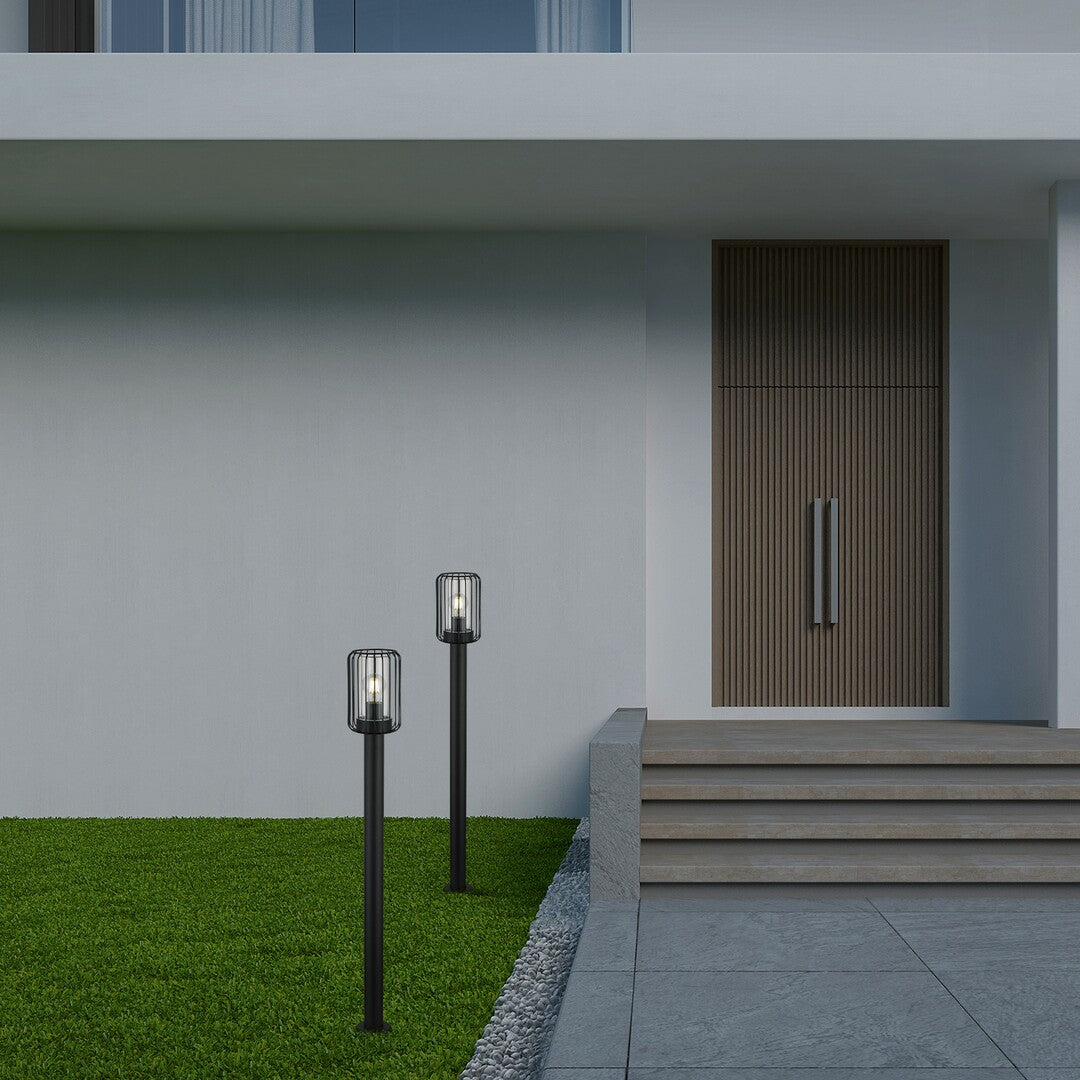 Stalp exterior Tarpa, negru, 1 x E27, H.100, IP44, Rabalux, 77108