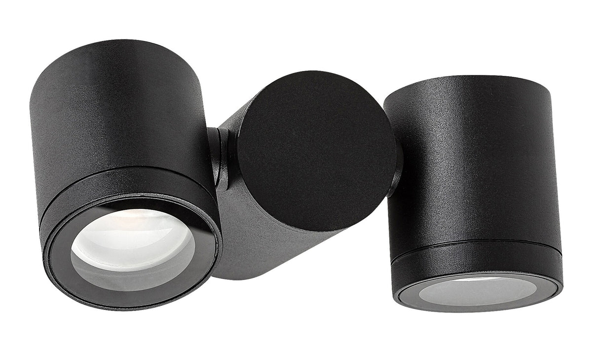 Aplica exterior Enol, negru, 2xGU10, IP44, Rabalux, 77111