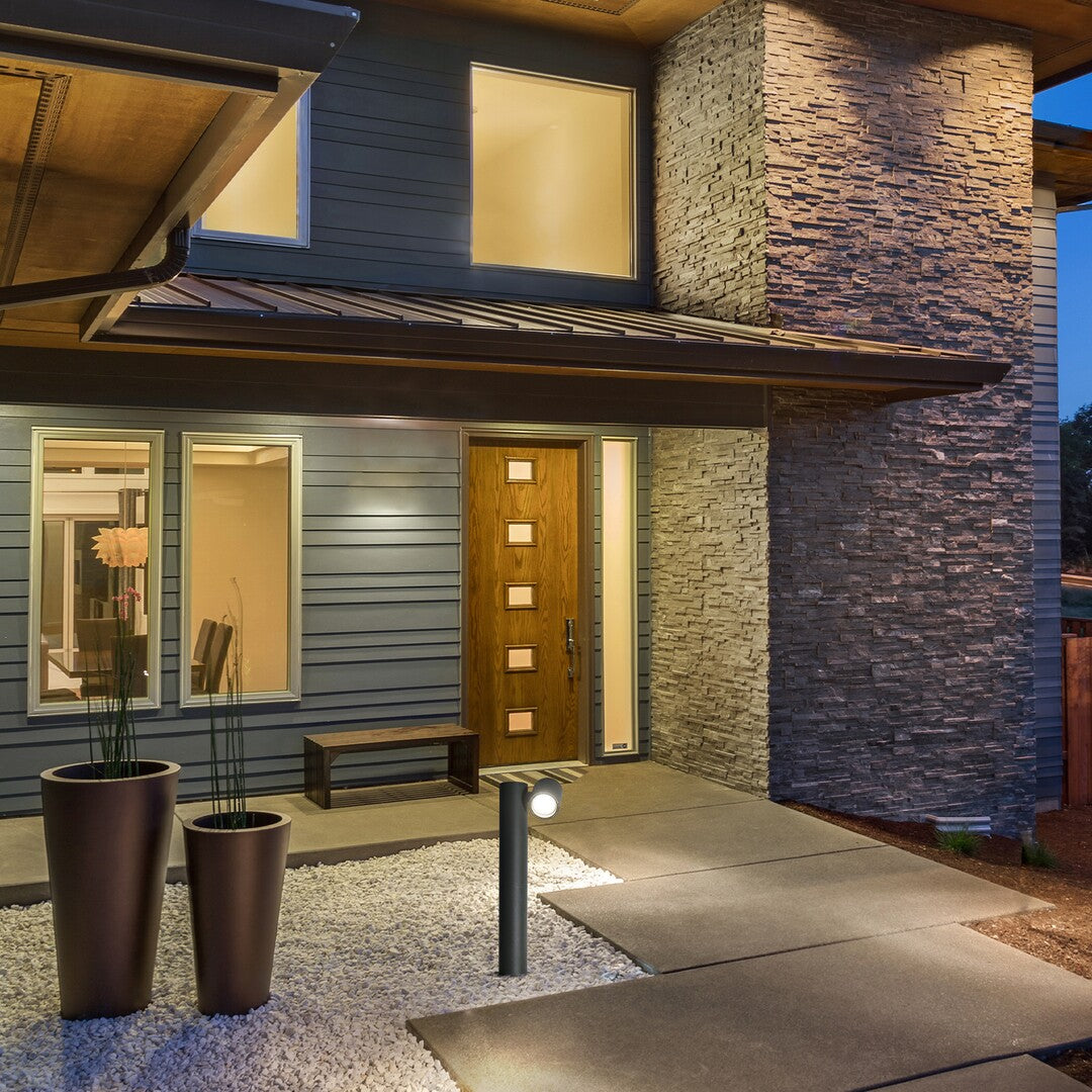 Stalp exterior Enol, negru, 1 x GU10, H.44cm, IP44, Rabalux, 77112