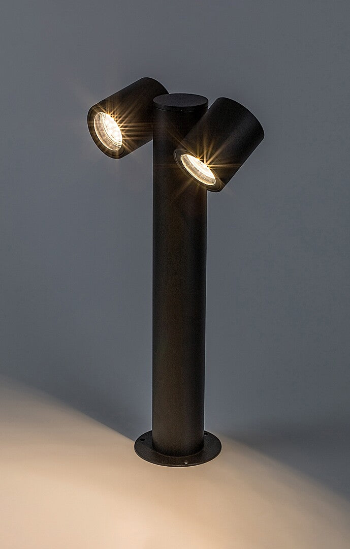 Stalp exterior Enol, negru, 2 x GU10, H.44cm, IP44, Rabalux, 77113