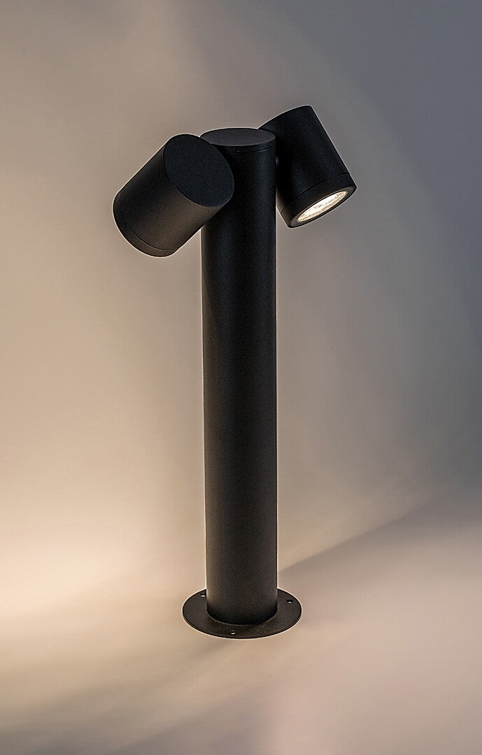 Stalp exterior Enol, negru, 2 x GU10, H.44cm, IP44, Rabalux, 77113