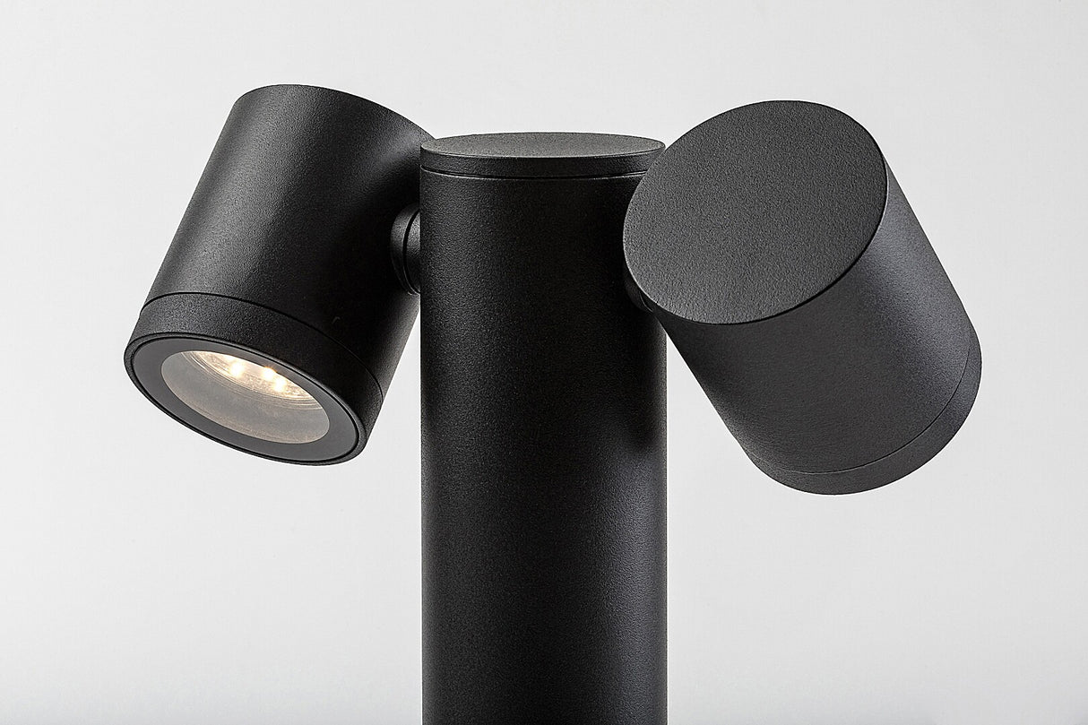 Stalp exterior Enol, negru, 2 x GU10, H.44cm, IP44, Rabalux, 77113