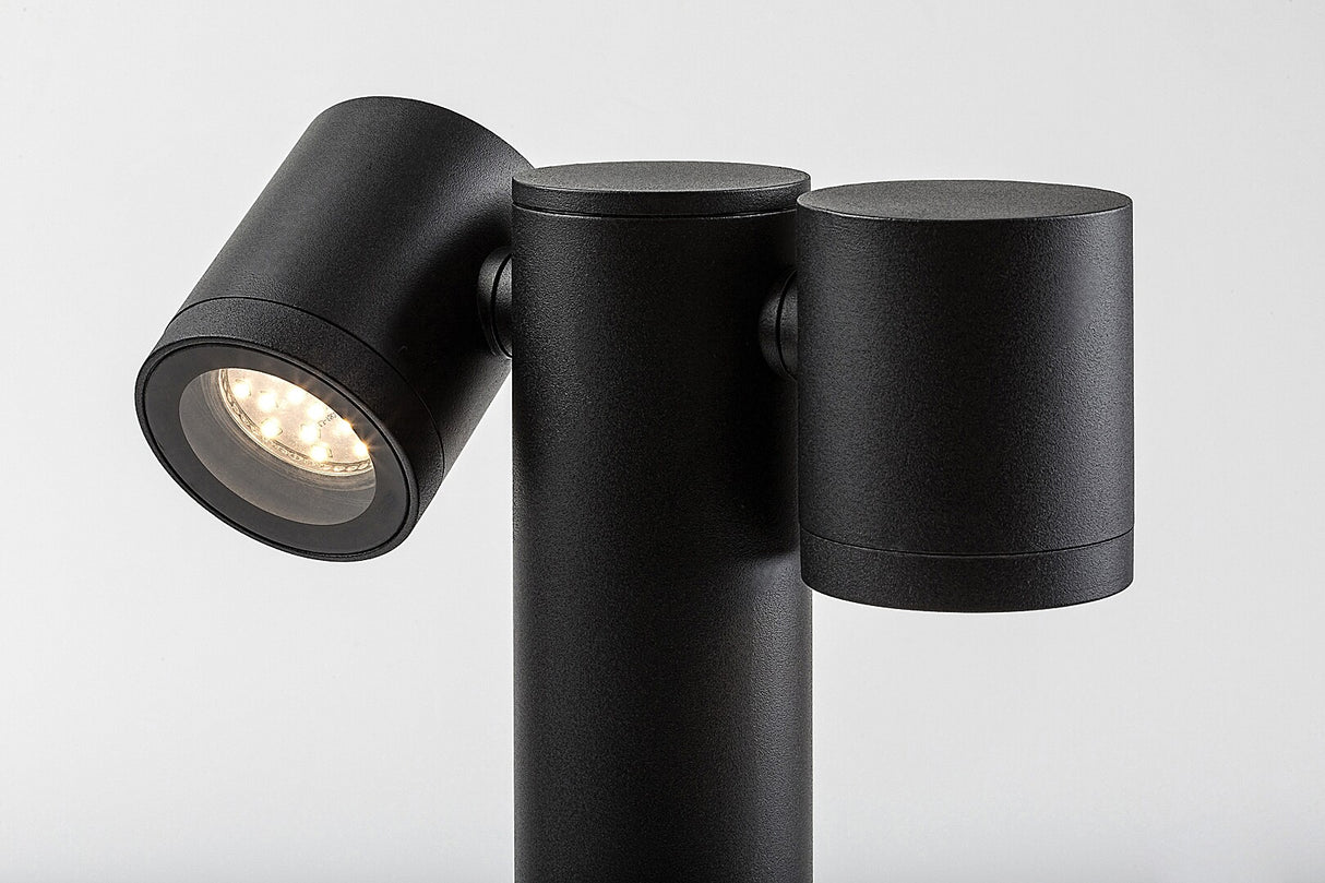 Stalp exterior Enol, negru, 2 x GU10, H.44cm, IP44, Rabalux, 77113