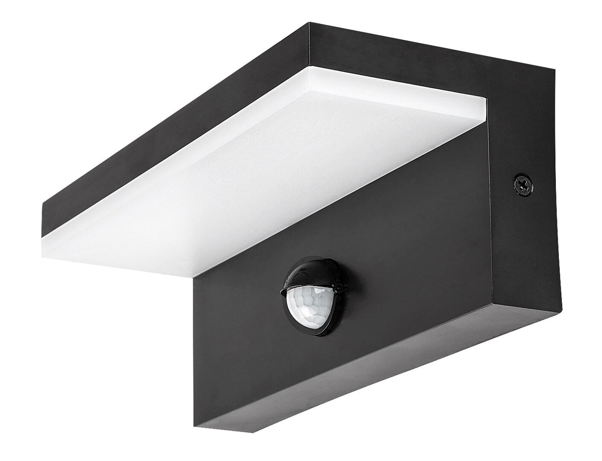 Aplica LED exterior Zaragoza, negru, 9W, 800lm, 2700K, 4000K, 6500K, IP54, Rabalux, 77115