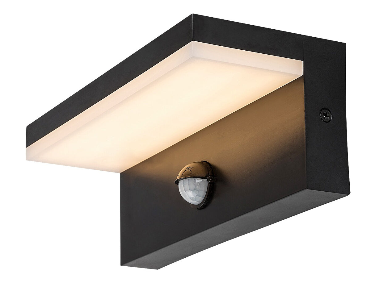 Aplica LED exterior Zaragoza, negru, 9W, 800lm, 2700K, 4000K, 6500K, IP54, Rabalux, 77115
