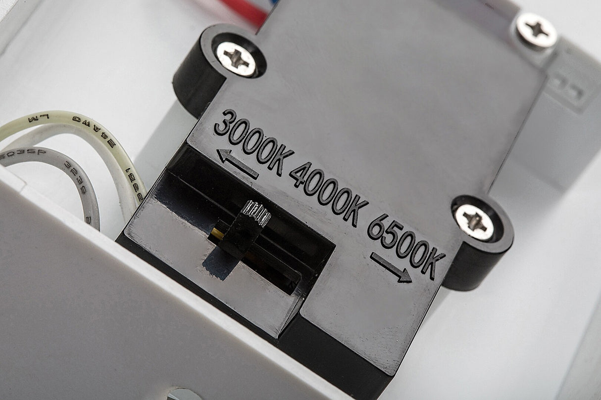 Aplica LED exterior Zaragoza, alb, 9W, 850lm, 2700K, 4000K, 6500K, IP54, Rabalux, 77116