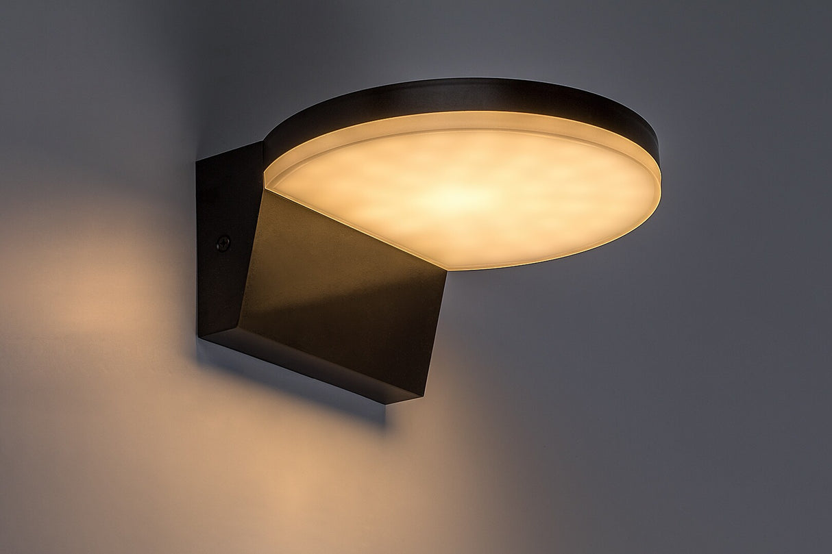 Aplica LED exterior Batida, negru, 9W, 900lm, 2700, 4000, 6500K, IP54, Rabalux, 77117