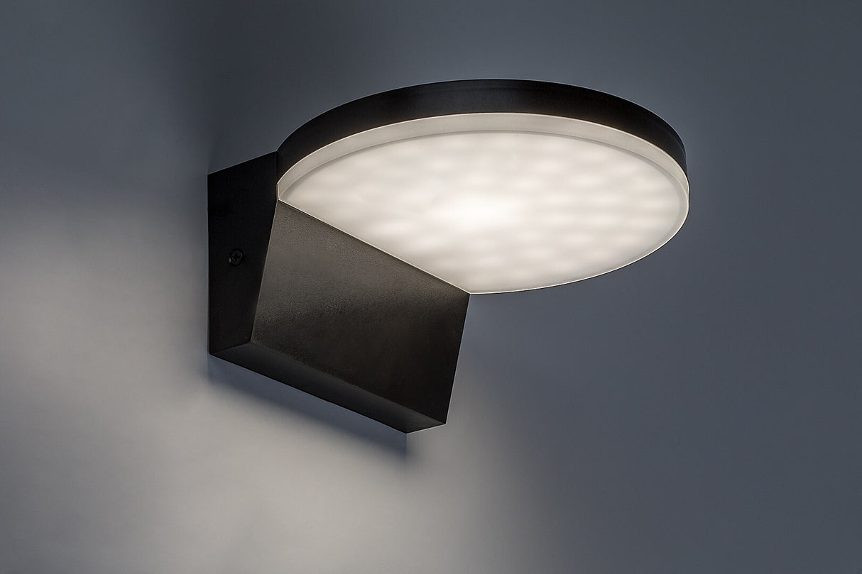 Aplica LED exterior Batida, negru, 9W, 900lm, 2700, 4000, 6500K, IP54, Rabalux, 77117