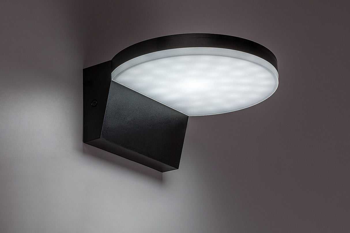 Aplica LED exterior Batida, negru, 9W, 900lm, 2700, 4000, 6500K, IP54, Rabalux, 77117