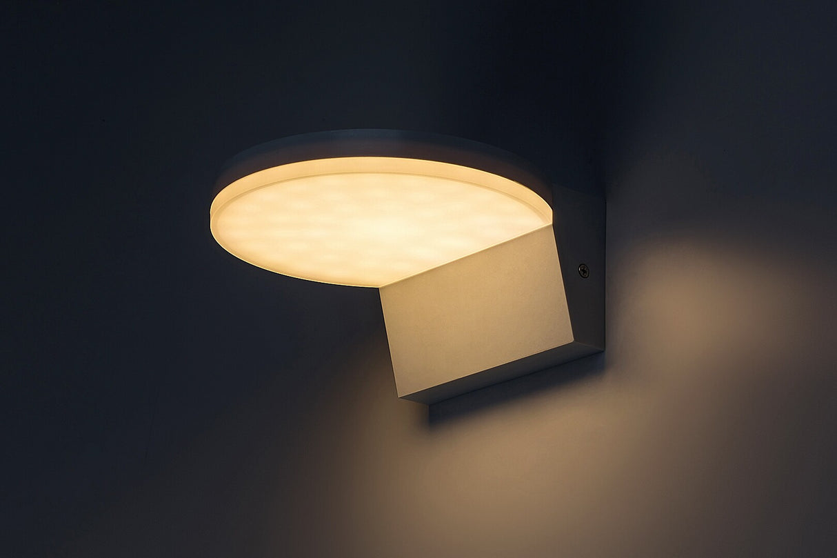 Aplica LED exterior Batida, alb, 9W, 950lm, 2700K, 4000K, 6500K, IP54, Rabalux, 77118