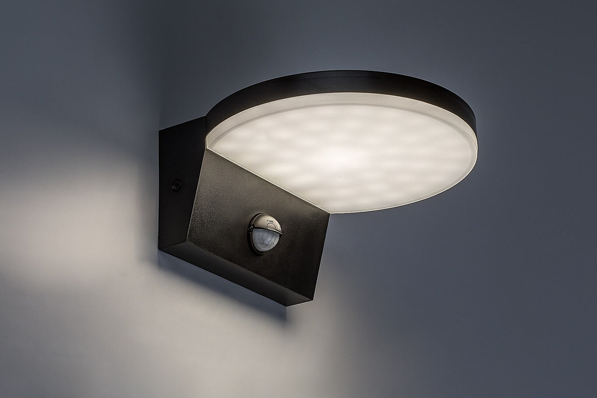 Aplica LED exterior Batida, negru, 9W, 900lm, 2700K, 4000K, 6500K, IP54, Rabalux, 77119