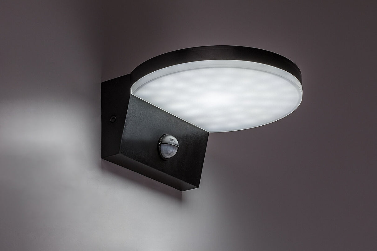 Aplica LED exterior Batida, negru, 9W, 900lm, 2700K, 4000K, 6500K, IP54, Rabalux, 77119