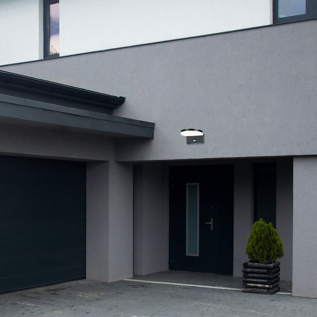 Aplica LED exterior Batida, negru, 9W, 900lm, 2700K, 4000K, 6500K, IP54, Rabalux, 77119