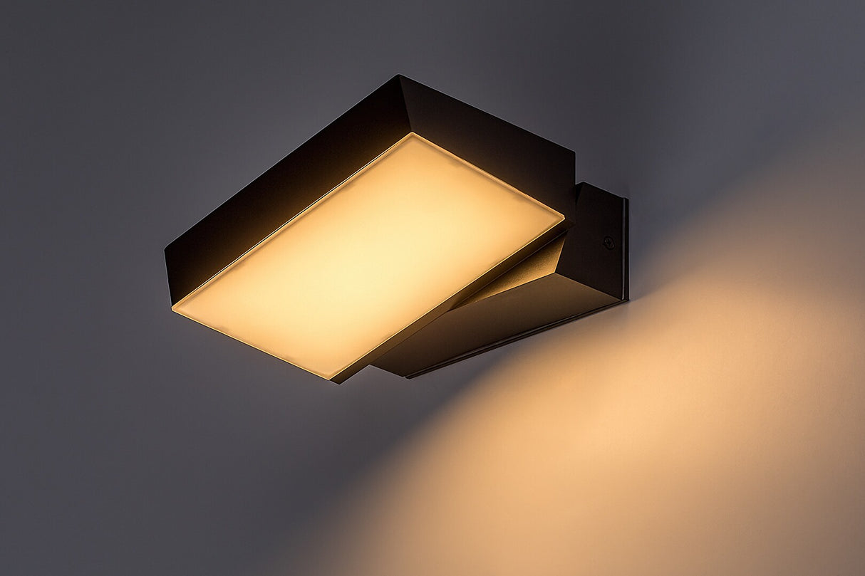 Aplica LED exterior Laxa, negru, 14W, 1400lm, 2700K, 4000K, 6500K, IP54, Rabalux, 77121