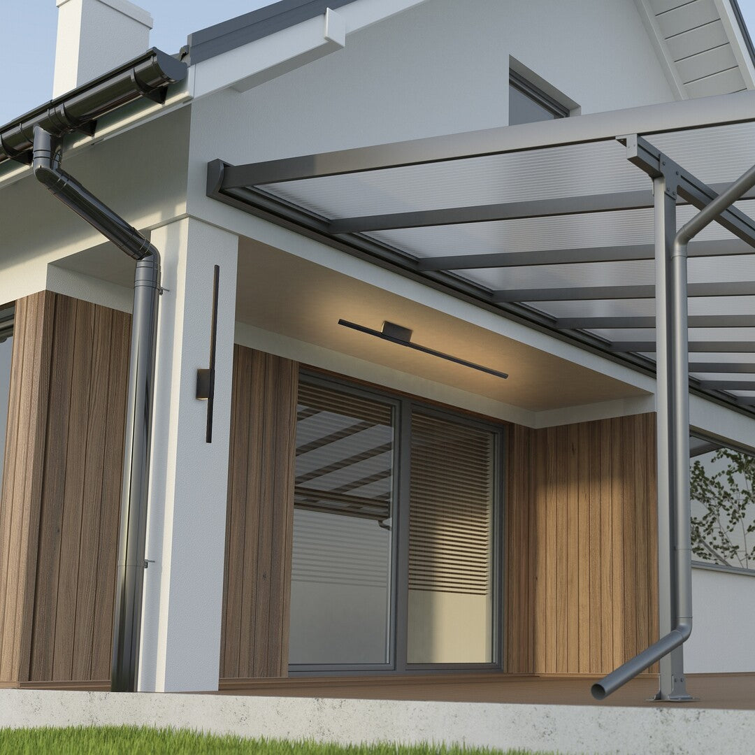 Aplica LED exterior Kelebia, negru, 12W, 1000lm, 3000K, IP44, Rabalux, 77125