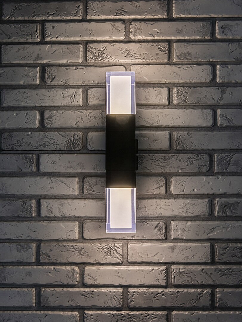 Aplica LED exterior Darvas, negru, 12W, 830lm, 2700K, 4000K, 6000K, IP54, Rabalux, 77127