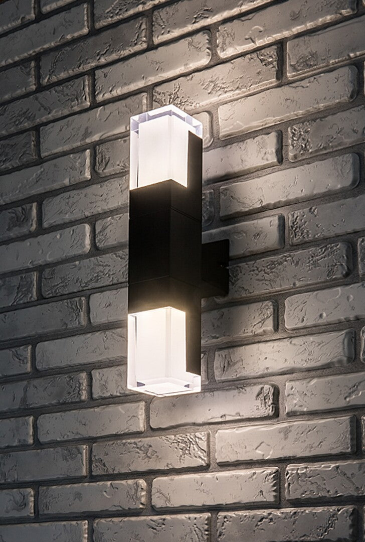 Aplica LED exterior Darvas, negru, 12W, 830lm, 2700K, 4000K, 6000K, IP54, Rabalux, 77127