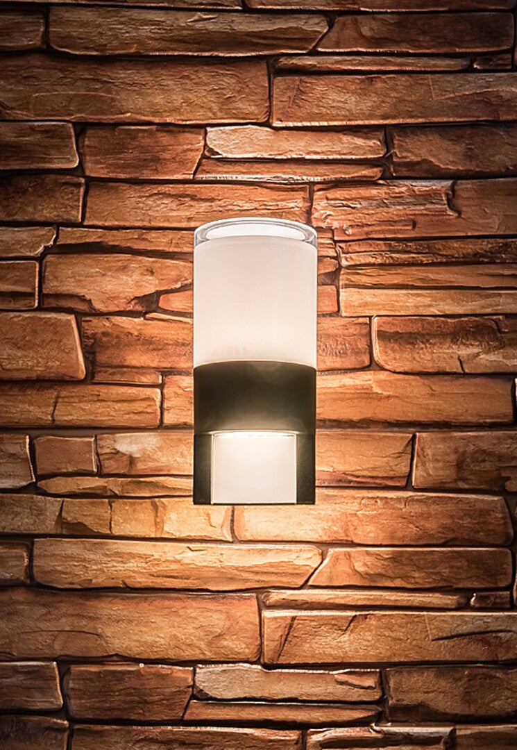 Aplica LED exterior Leitha, negru, 12W, 740lm, 3000K, IP44, Rabalux, 77130