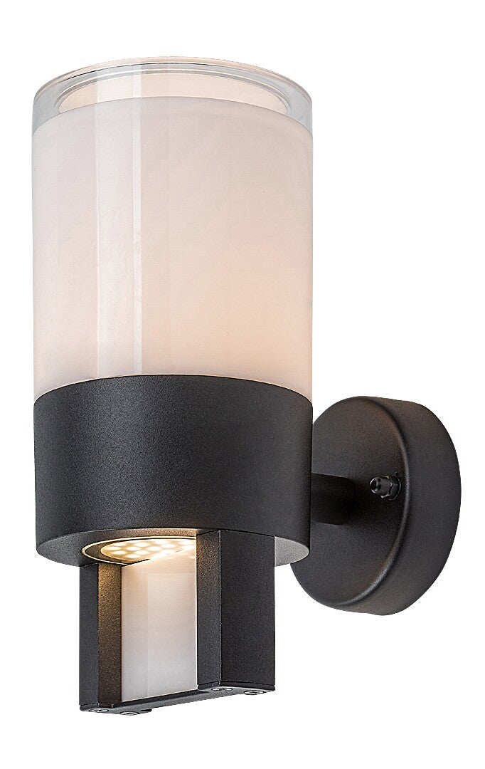 Aplica LED exterior Leitha, negru, 12W, 740lm, 3000K, IP44, Rabalux, 77130