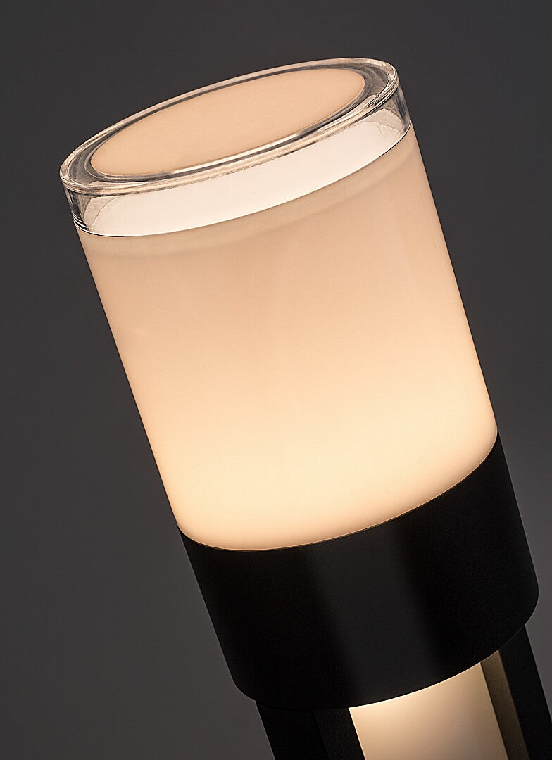 Stalp exterior LED Leitha, negru, 12W, 720lm, 3000K, H.50, IP44, Rabalux, 77131