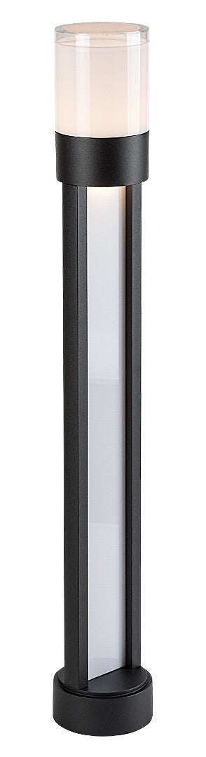 Stalp exterior LED Leitha, negru, 12W, 700lm, 3000K, H.80, IP44, Rabalux, 77132