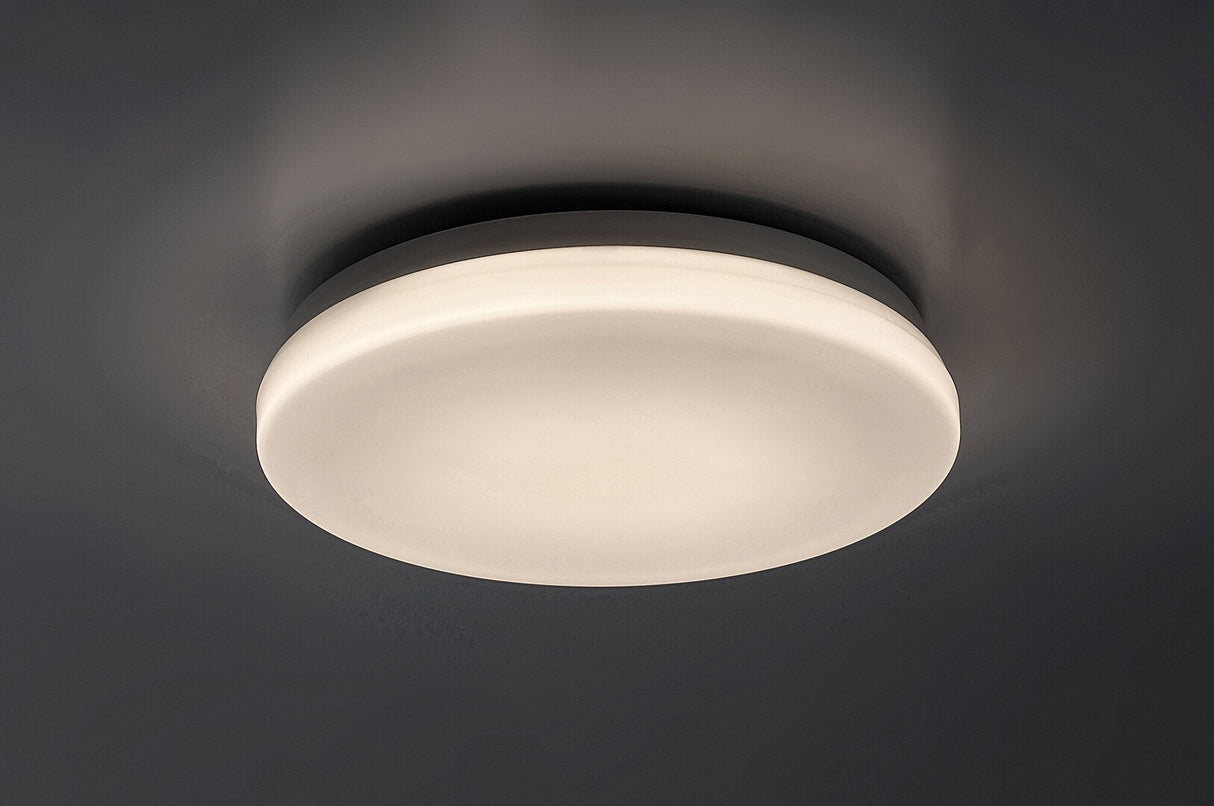 Plafoniera LED exterior Lowar, alb, 12W, 750lm, 3000K, 4000K, 6000K, D.24cm, IP44, Rabalux, 77133