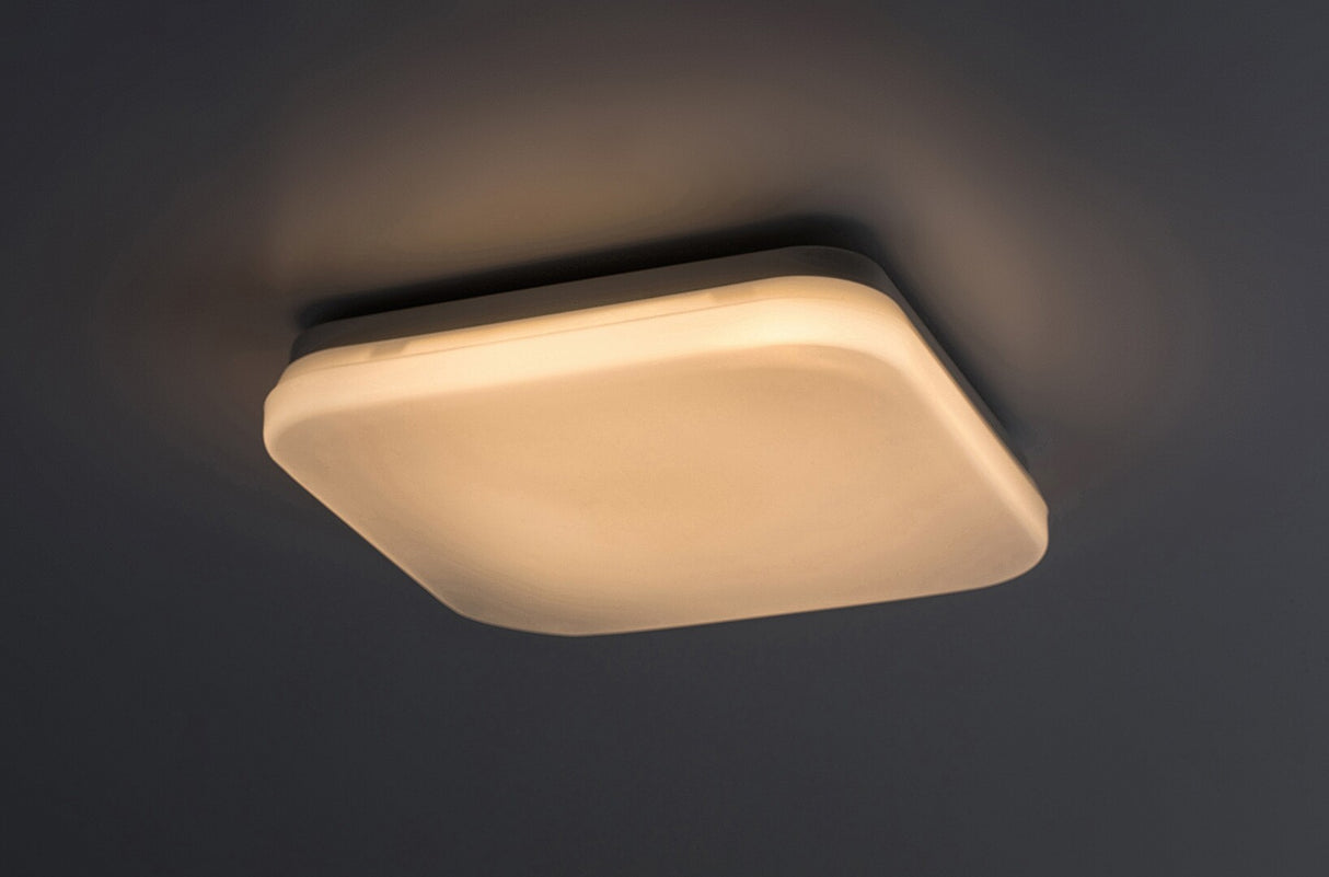 Plafoniera LED exterior Lowar, alb, 12W, 750lm, 3000K, 4000K, 6000K, D.24cm, IP44, Rabalux, 77134