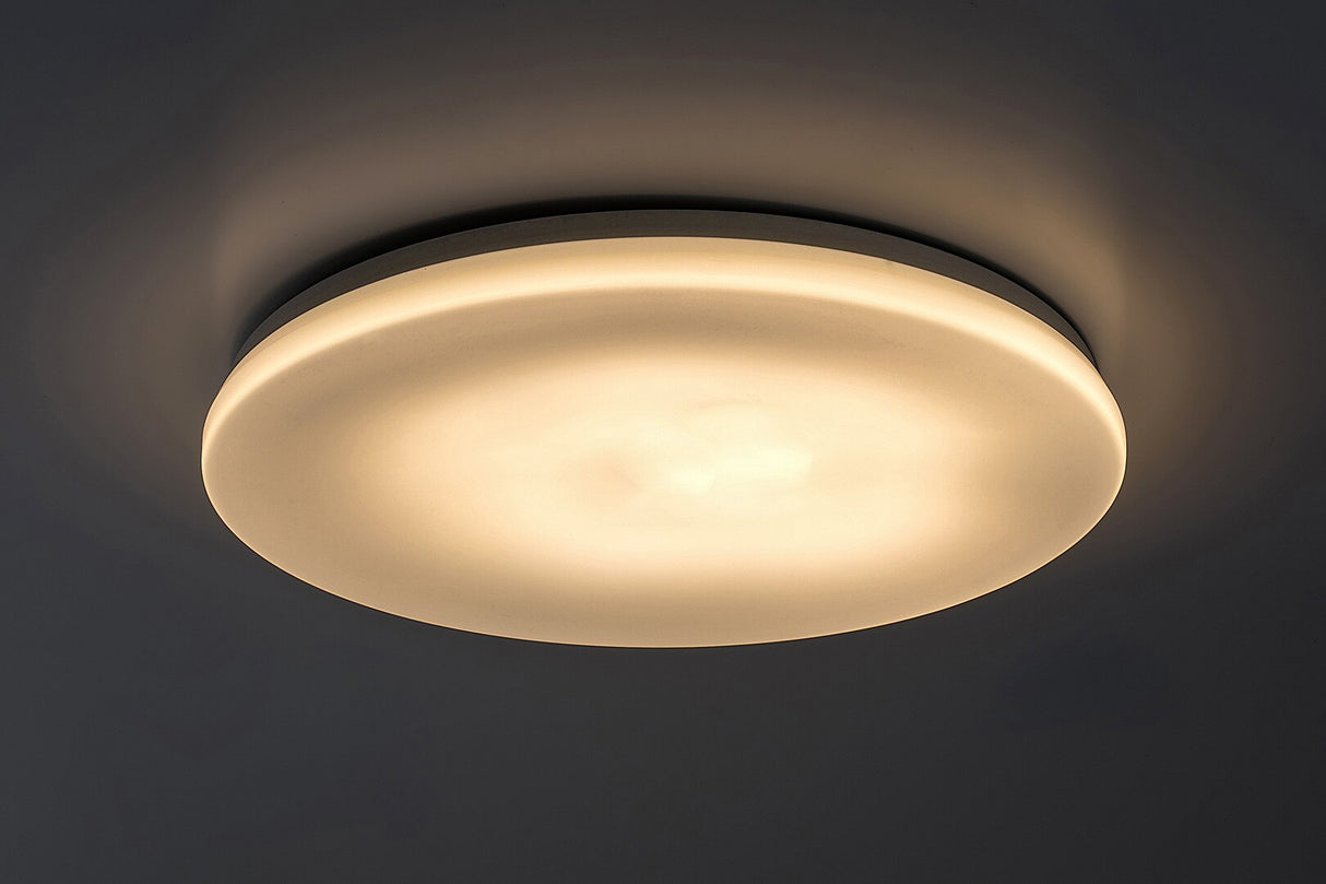 Plafoniera LED exterior Lowar, alb, 36W, 2300lm, 3000K, 4000K, 6000K, D.41cm, IP44, Rabalux, 77135