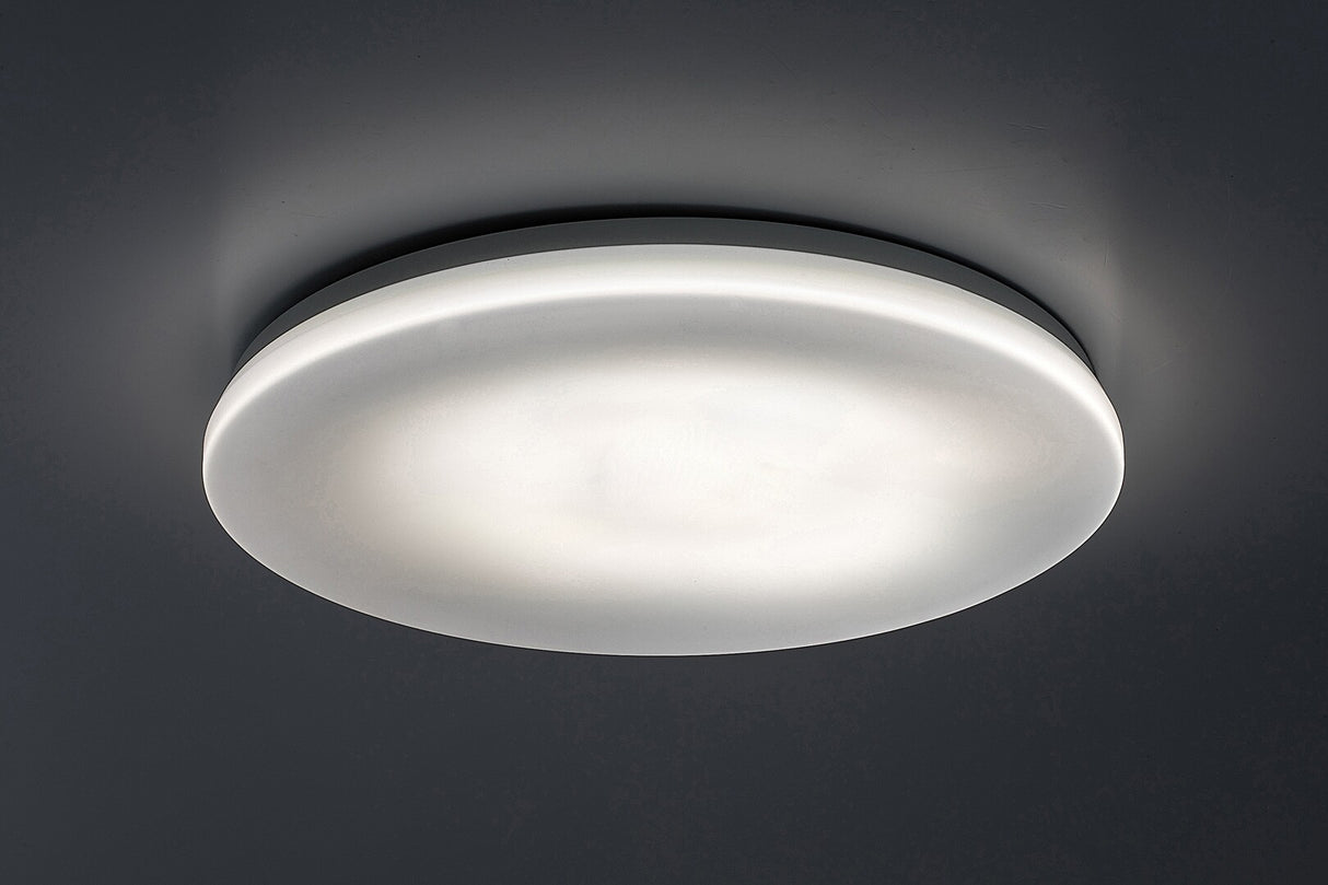 Plafoniera LED exterior Lowar, alb, 36W, 2300lm, 3000K, 4000K, 6000K, D.41cm, IP44, Rabalux, 77135