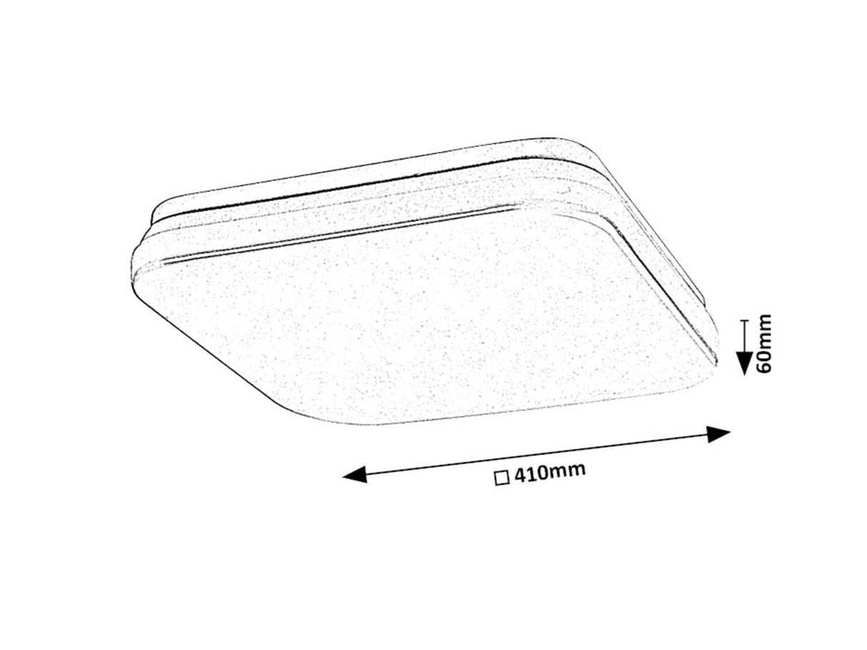 Plafoniera LED exterior Lowar, alb, 36W, 2300lm, 3000K, 4000K, 6000K, D.41cm, IP44, Rabalux, 77136