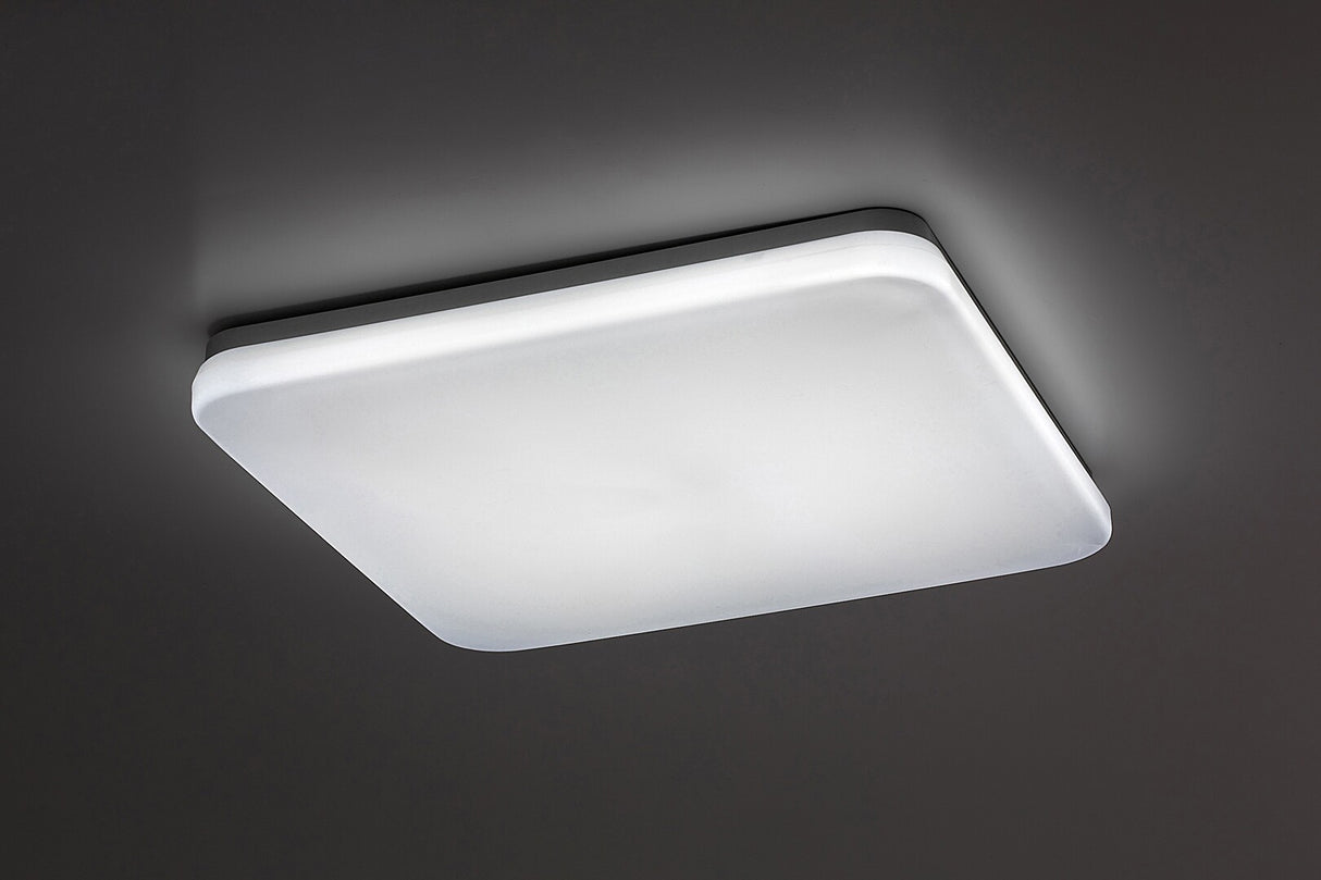 Plafoniera LED exterior Lowar, alb, 36W, 2300lm, 3000K, 4000K, 6000K, D.41cm, IP44, Rabalux, 77136
