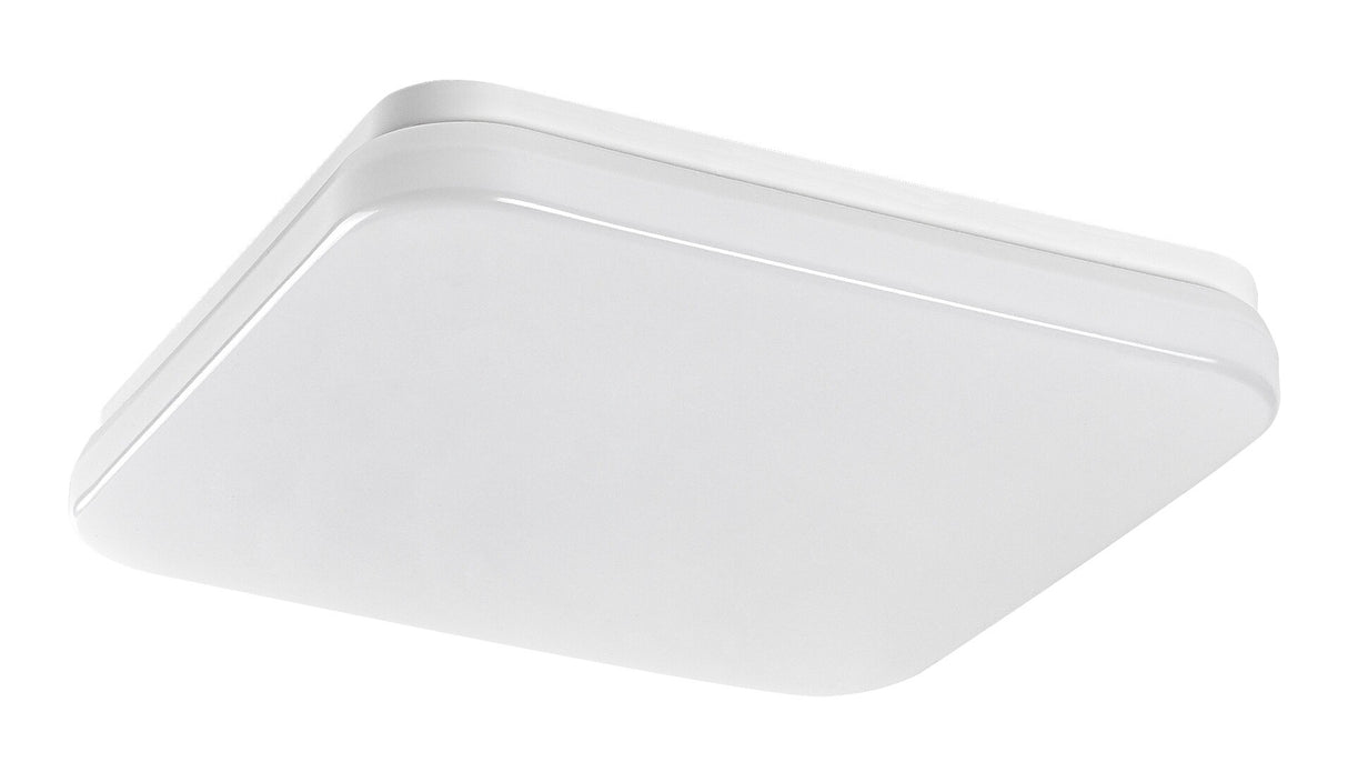 Plafoniera LED exterior Lowar cu senzor de miscare, alb, 18W, 1150lm, 3000K, D.28.5cm, IP44, Rabalux, 77137