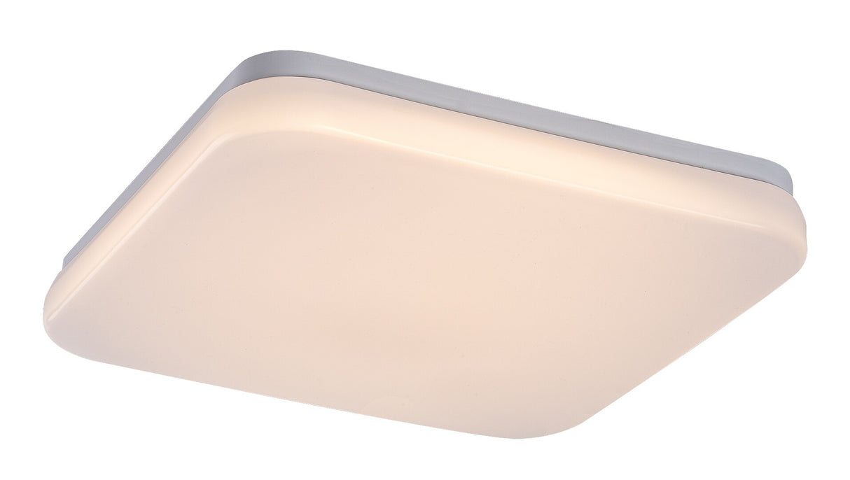 Plafoniera LED exterior Lowar cu senzor de miscare, alb, 18W, 1150lm, 3000K, D.28.5cm, IP44, Rabalux, 77137