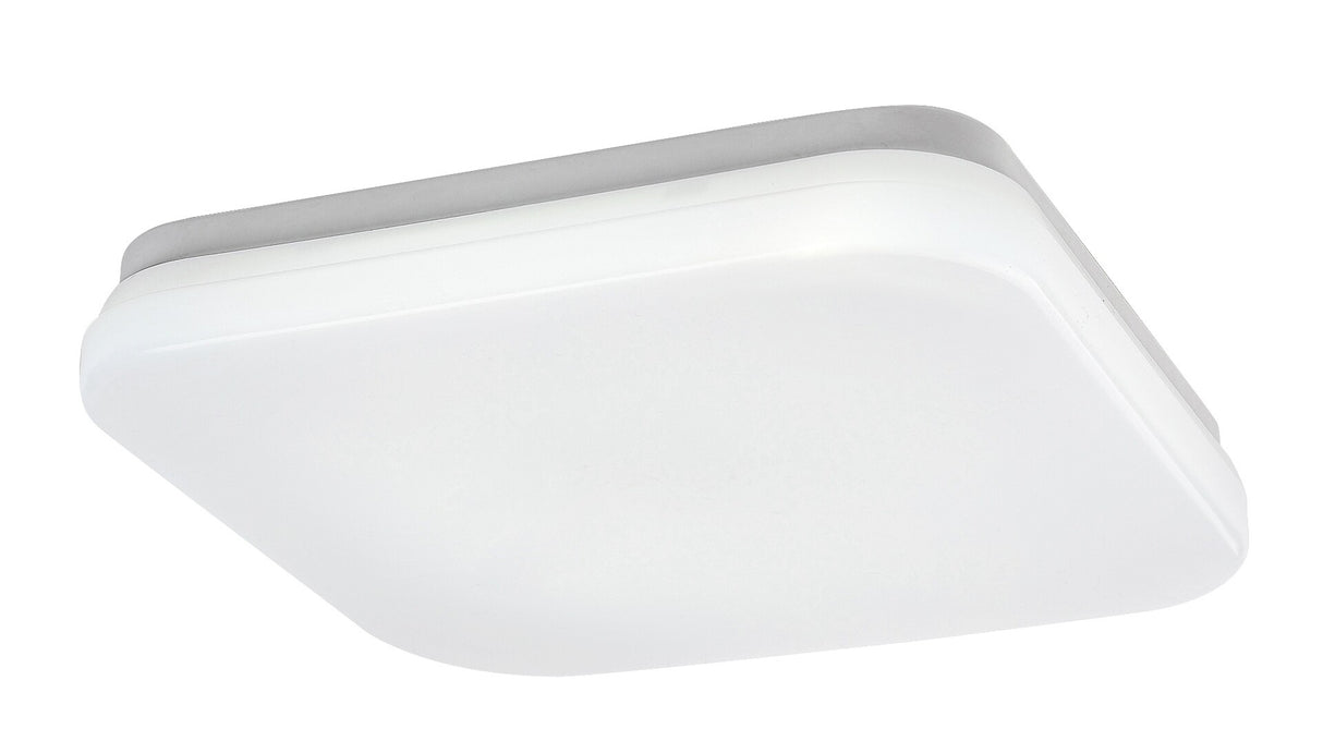 Plafoniera LED exterior Lowar, cu senzor miscare, alb, 18W, 1150lm, 4000K, D.28.5cm, IP44, Rabalux , 77138