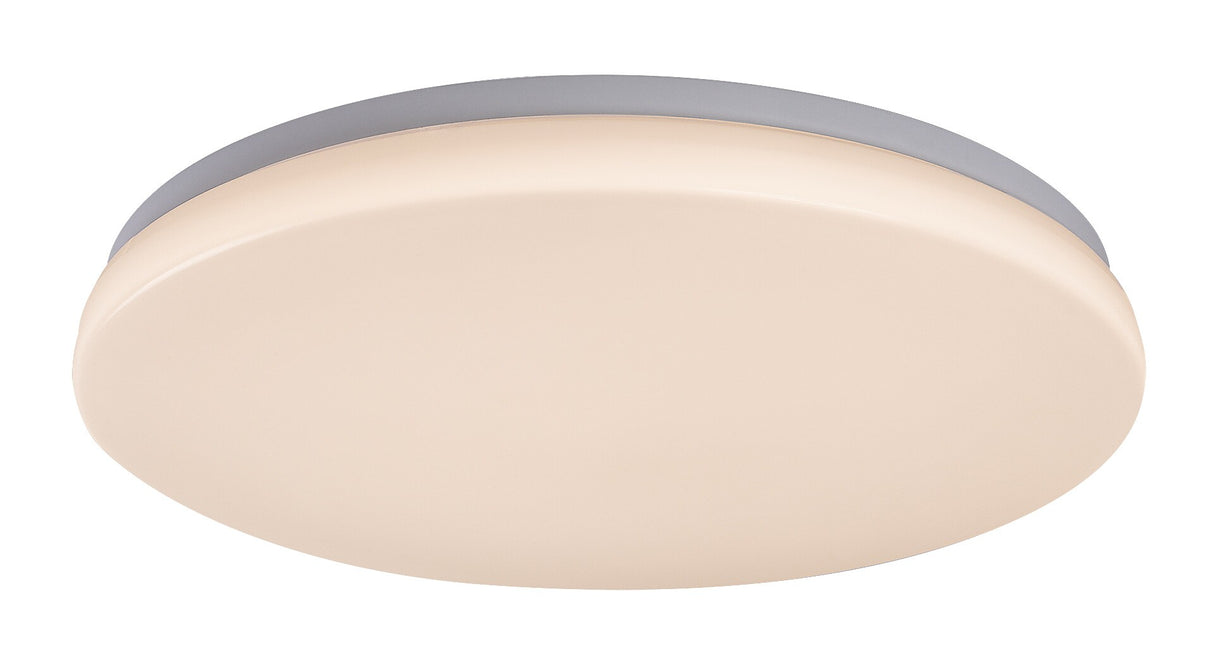 Plafoniera LED exterior Lowar, cu senzor miscare , alb, 24W, 1450lm, 3000K, D.35cm, IP44, Rabalux, 77139