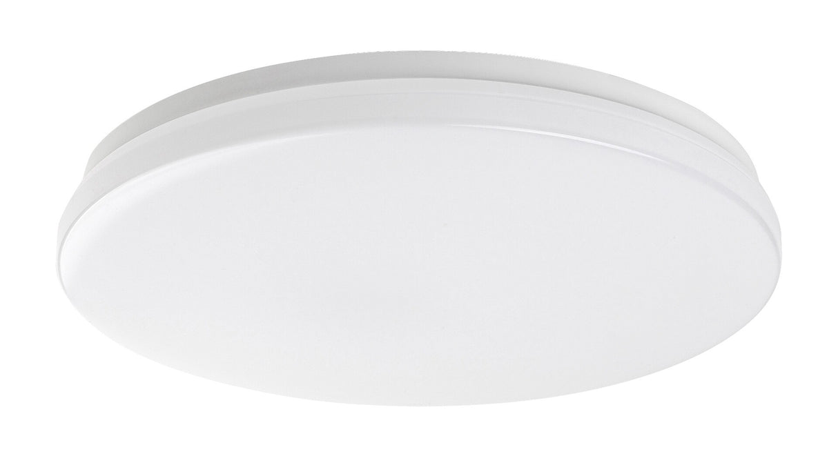 Plafoniera LED exterior Lowar, cu senzor miscare, alb, 24W, 1450lm, 4000K, D.35cm, IP44, Rabalux, 77140