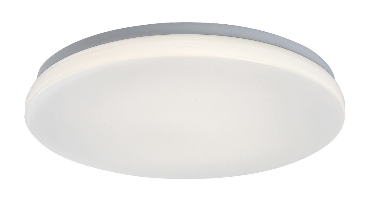 Plafoniera LED exterior Lowar, cu senzor miscare, alb, 24W, 1450lm, 4000K, D.35cm, IP44, Rabalux, 77140