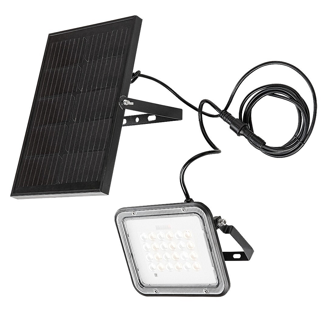 Aplica LED exterior solara Melk, negru, 6,5W, IP65, Rabalux, 77141
