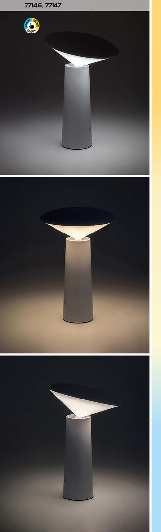 Veioza LED exterior Polperro, negru, 3W, 180lm, 2800K, 4000K, 6500K, IP20, Rabalux, 77147