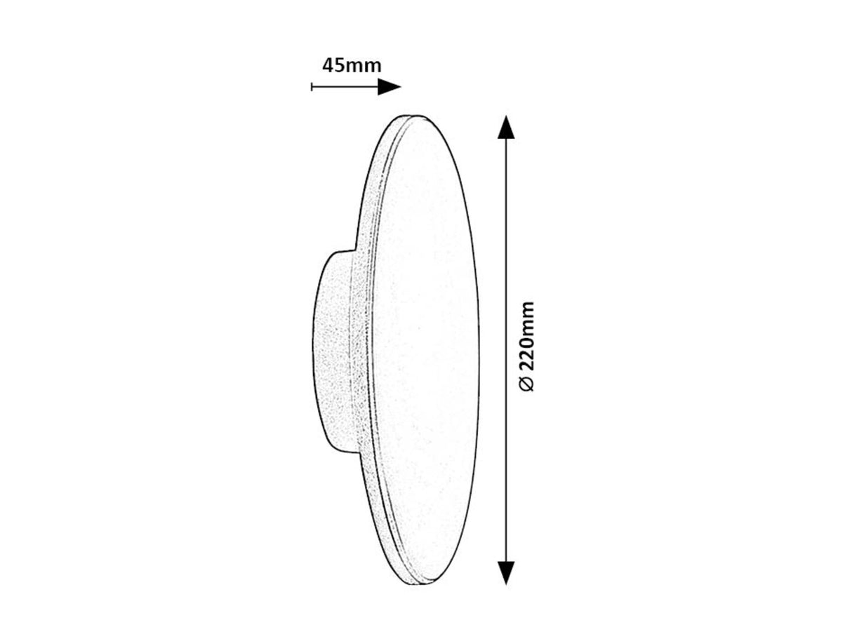 Aplica LED exterior Rust, maro, 15W, 1500lm, 2700K, 4000K, 6500K, IP65, Rabalux, 77153