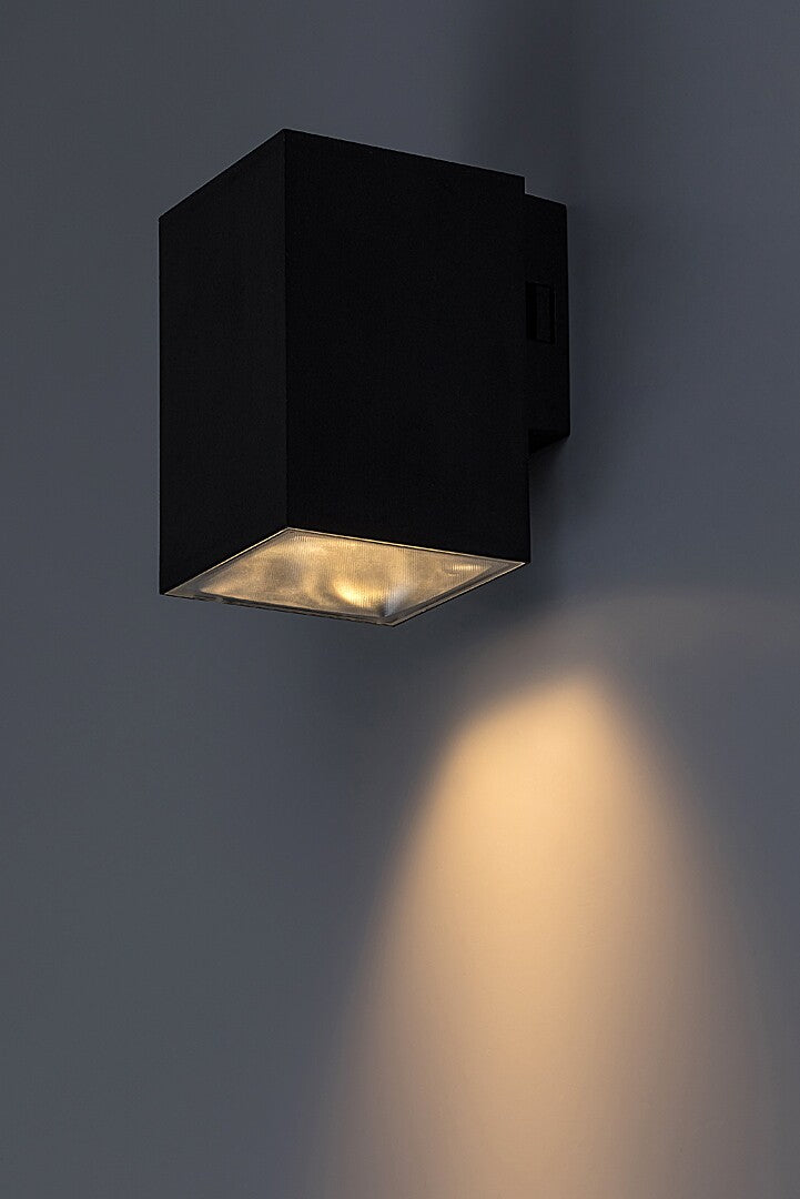 Aplica LED exterior Urfa, negru, 9W, 900lm, 2700K, 4000K, 6500K, IP65, Rabalux, 77156