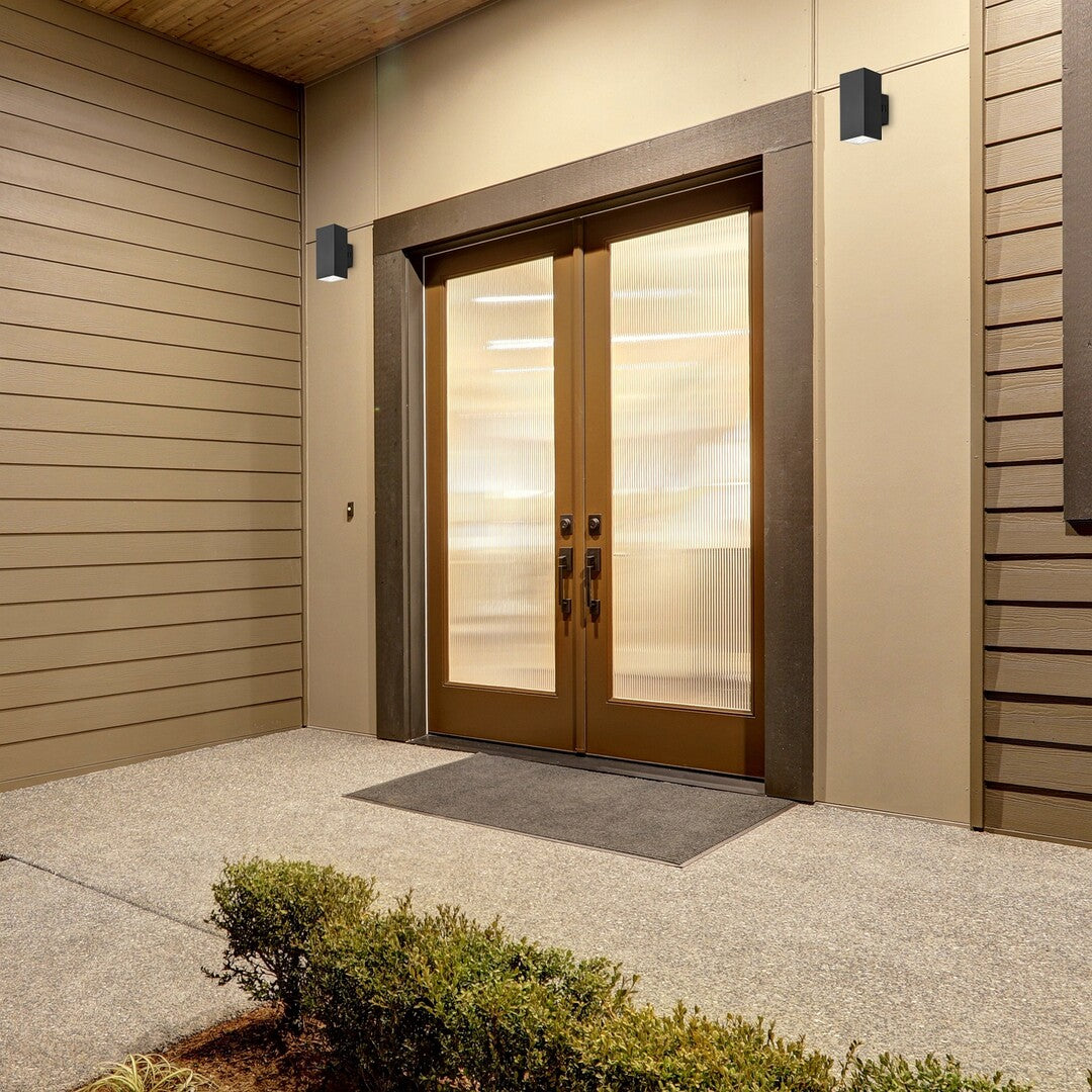 Aplica LED exterior Urfa, negru, 18W, 1800lm, 2700K, 4000K, 6500K, IP65, Rabalux, 77157