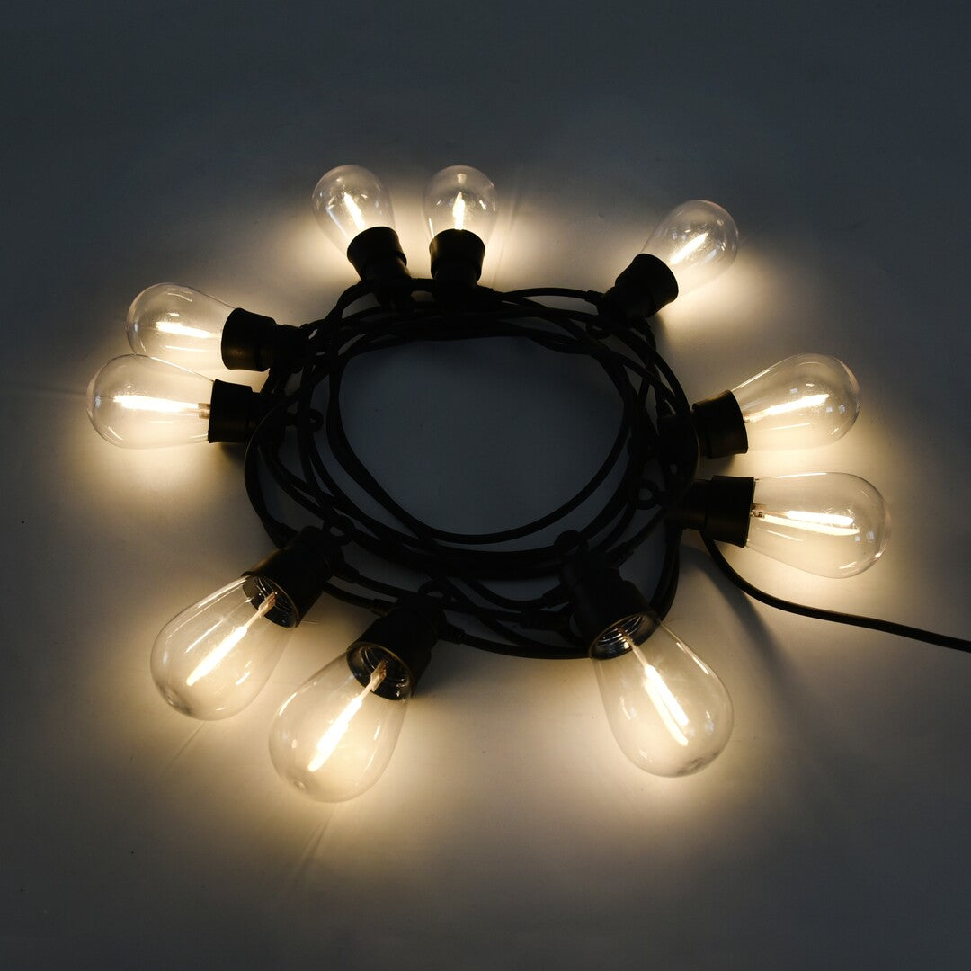 Ghirlanda LED exterior solara Zirc, negru, 3,6W, IP44, Rabalux, 77165