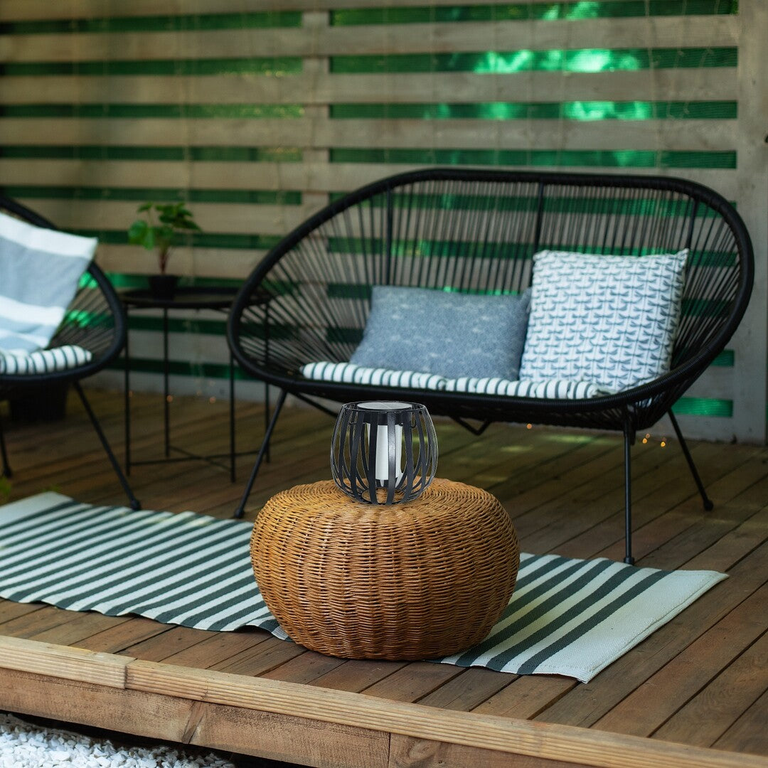 Veioza LED exterior solara Savoca, negru, 1W, IP44, Rabalux, 77167