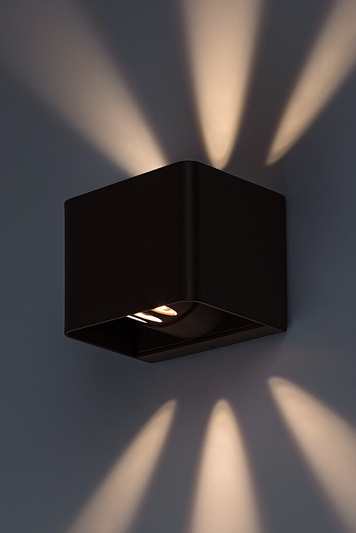 Aplica LED exterior Hallstatt, maro, 10W, 320lm, 3000K, IP54, Rabalux, 77169