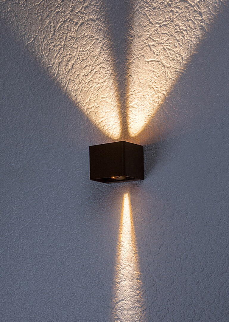 Aplica LED exterior Hallstatt, maro, 10W, 320lm, 3000K, IP54, Rabalux, 77169