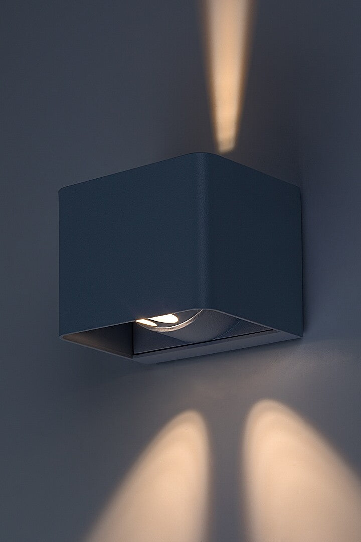 Aplica LED exterior Hallstatt, gri, 10W, 360lm, 3000K, IP54, Rabalux, 77170